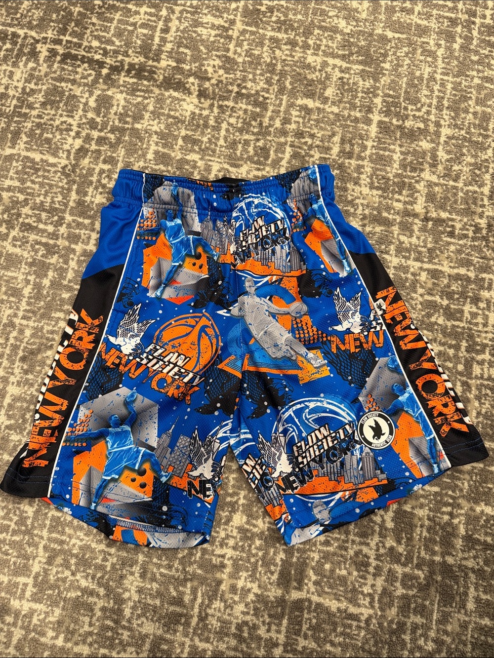 Flow Society Boys Basketball New York Print Shorts